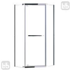 EGER Талан душевая кабина 90*90*190 см (стекло+двери) хром, стекло прозрачное 10 мм ВЫПИСЫВАТЬ с набором 599-555/3, (599-555/1)