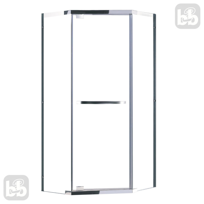EGER Талан душевая кабина 90*90*190 см (стекло+двери) хром, стекло прозрачное 10 мм ВЫПИСЫВАТЬ с набором 599-555/3, (599-555/1)