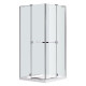 EGER RUBIK душевая кабина 100*100*190см квадратная (стекло+двери), распашная дверь, стекло прозрачное 8мм, (599-334/1(2 коробки))