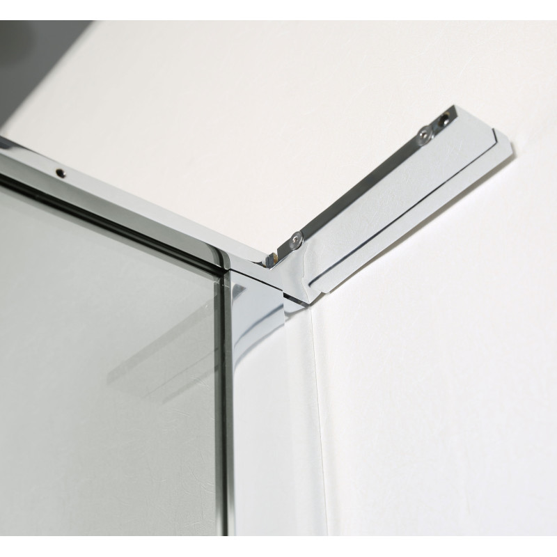 EGER RUBIK душевая кабина 100*100*190см квадратная (стекло+двери), распашная дверь, стекло прозрачное 8мм, (599-334/1(2 коробки))