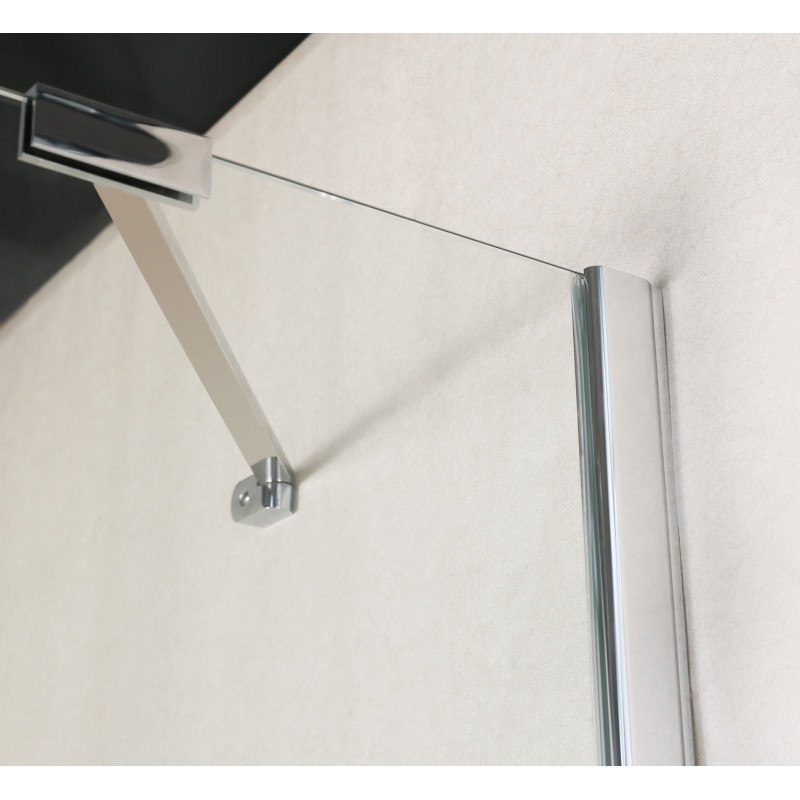 EGER STEFANI кабина пятиугольная 100*100*194см на мелком поддоне 4см, профиль хром, стекло прозрачное 8мм, (599-535-100)