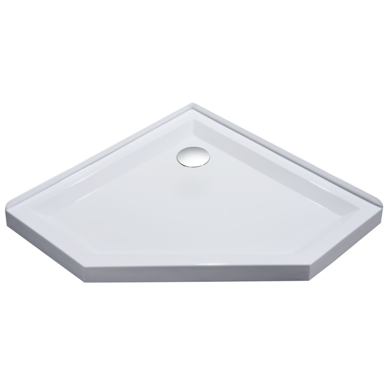 EGER STEFANI поддон 100*100*4см пятиугольный, акриловый, с сифоном, (599-535-100/2)