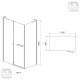EGER MKA душевая кабина прямоугольная 120*80*190см (стекло+дверь), распашная, стекло прозрачное 6мм, левая (3 коробки), (599-330TR/1L)