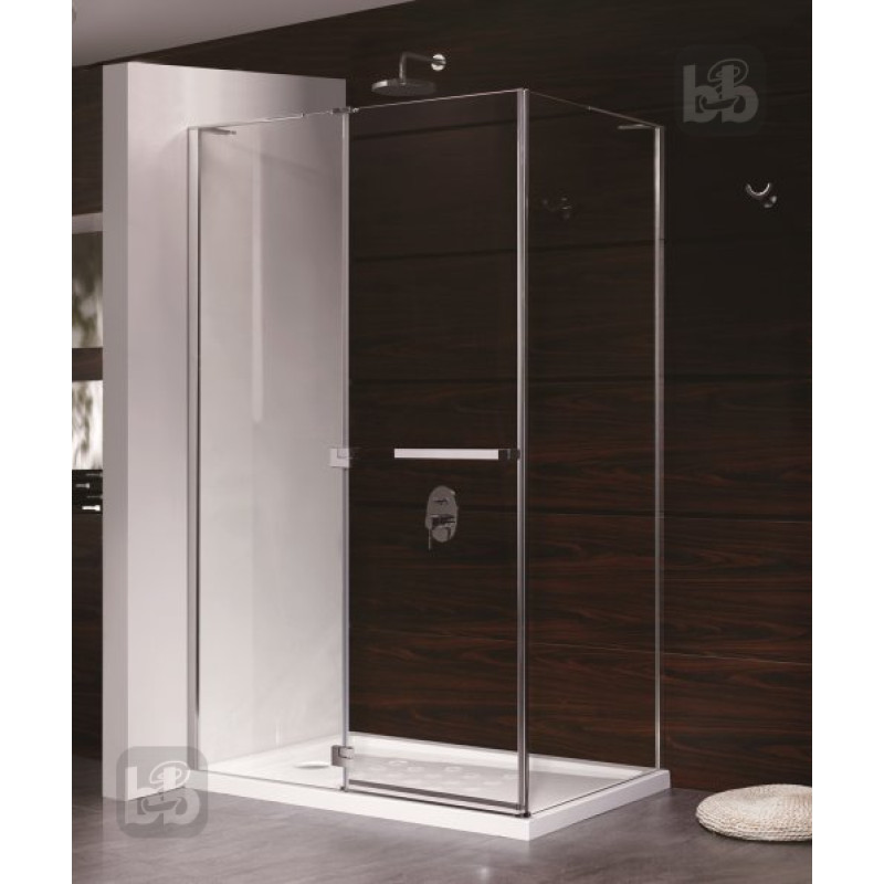 EGER MKA душевая кабина прямоугольная 120*80*190см (стекло+дверь), распашная, стекло прозрачное 6мм, левая (3 коробки), (599-330TR/1L)