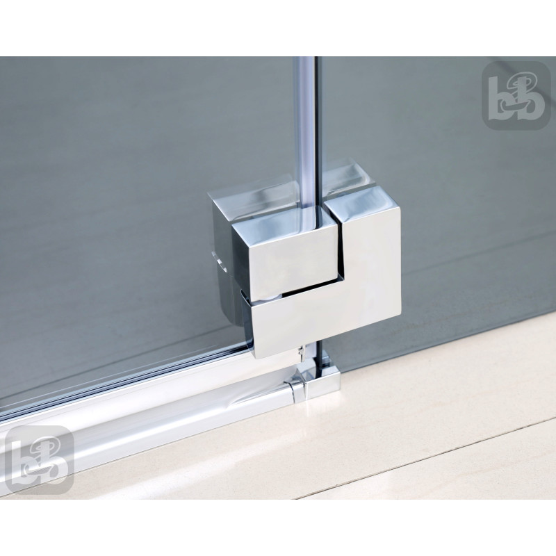 EGER MKA душевая кабина прямоугольная 120*80*190см (стекло+дверь), распашная, стекло прозрачное 6мм, левая (3 коробки), (599-330TR/1L)