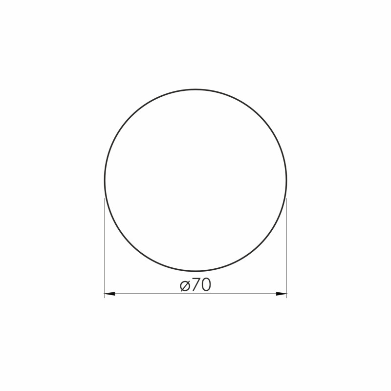 VOLLE LUNA RONDA дзеркало підвісне кругле 70см, з контражурним підсвічуванням, без вимикача, (1648.50077700)