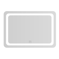 VOLLE LUNA TANGA дзеркало прямокутне підвісне 100*70см, з підсвічуванням по контуру, з підігрівом, сенсорним вимикачем, (1648.52141700)