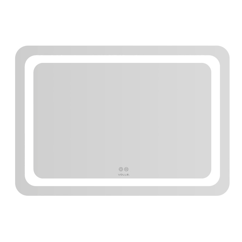 VOLLE LUNA TANGA дзеркало прямокутне підвісне 80*70см, з підсвічуванням по контуру, з підігрівом, сенсорним вимикачем, (1648.52148700)