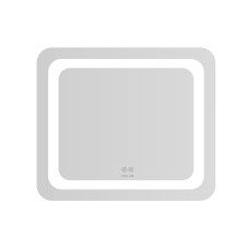 VOLLE LUNA TANGA дзеркало прямокутне підвісне 60*70см, з підсвічуванням по контуру, з підігрівом, сенсорним вимикачем, (1648.52146700)