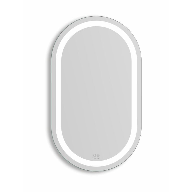 VOLLE LUNA ОВАЛЬНЕ дзеркало підвісне вертикальне овальне 70*80см, з підсвічуванням по контуру, з підігрівом, з сенсорним вимикачем, (1648.55148700)