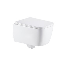 VOLLE RAMIRO унітаз підвісний, Rimless, сидіння тверде flat slow-closing, (1388.001007)