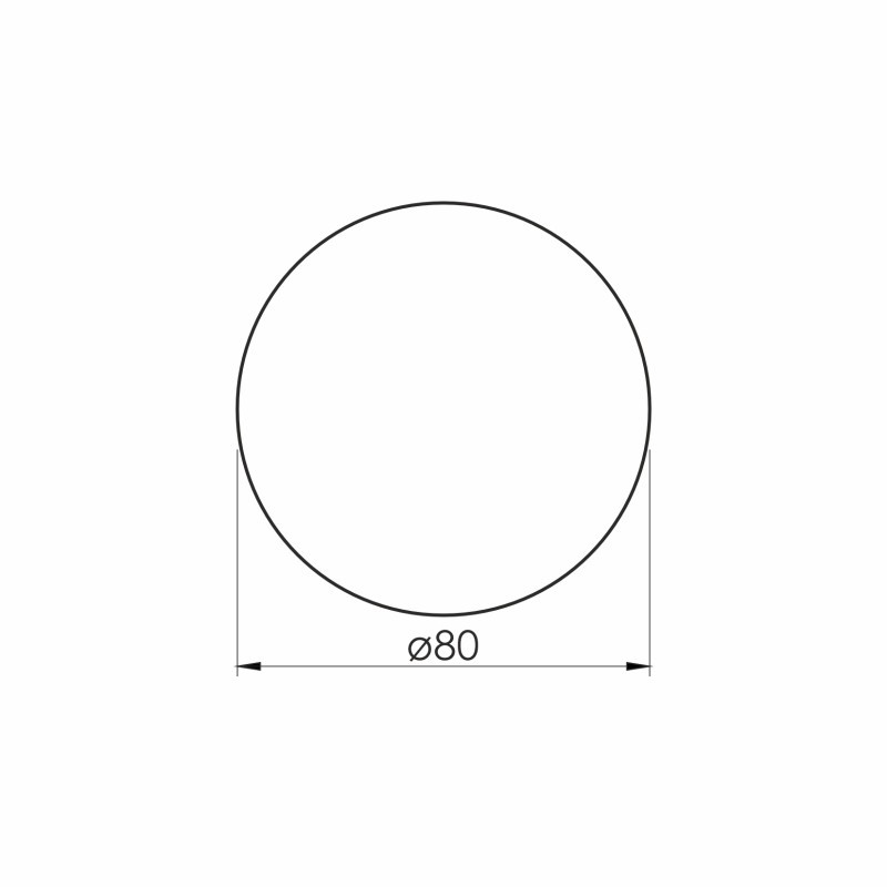 VOLLE LUNA RONDA дзеркало підвісне кругле 80см, з контражурним підсвічуванням, без вимикача, (1648.50078800)