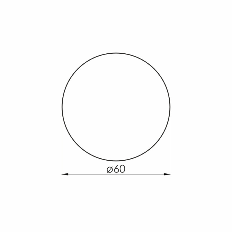 VOLLE LUNA RONDA дзеркало підвісне кругле 60см, з контражурним підсвічуванням, без вимикача, (1648.50076600)