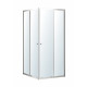 VOLLE КАДИЗ 90-C душевая кабина 90*90*190см, квадратная, раздвижная, профиль хром, стекло прозрачное, (1039.124501)