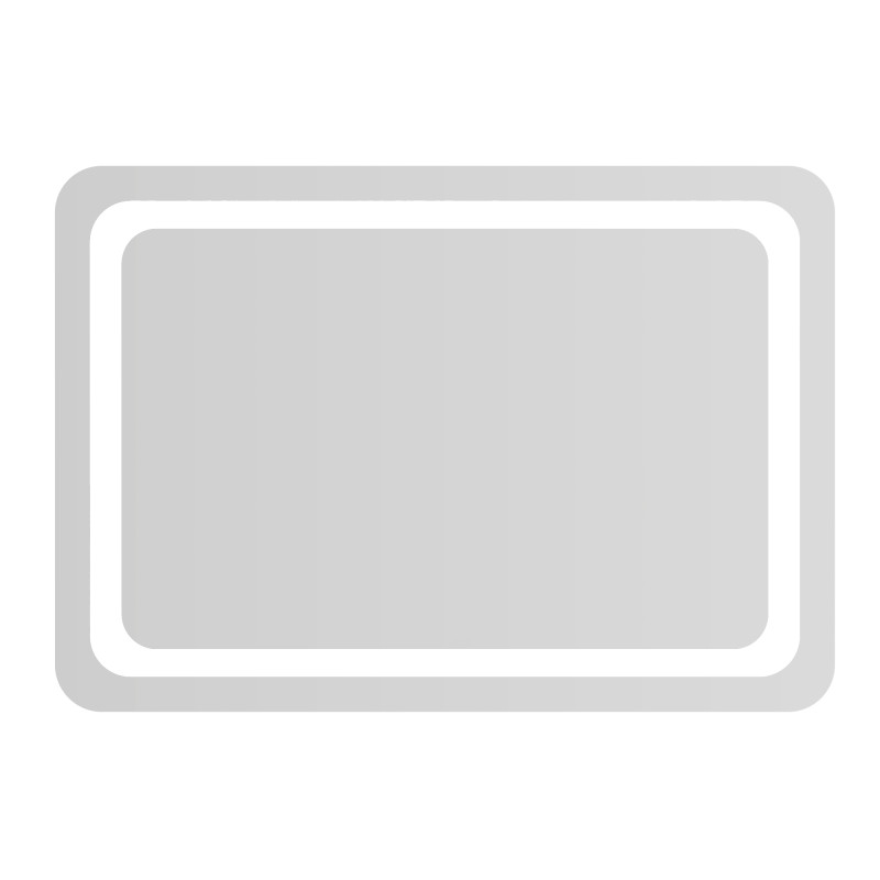 VOLLE LUNA TANGA зеркало подвесное прямоугольное 100*70см, с подсветкой по контуру с кнопочным выключателем, (1648.52111700)