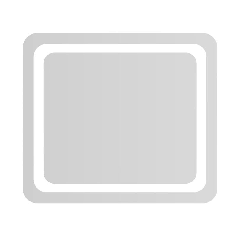 VOLLE LUNA TANGA зеркало подвесное прямоугольное 80*70см, с подсветкой по контуру, с кнопочным выключателем, (1648.52118700)