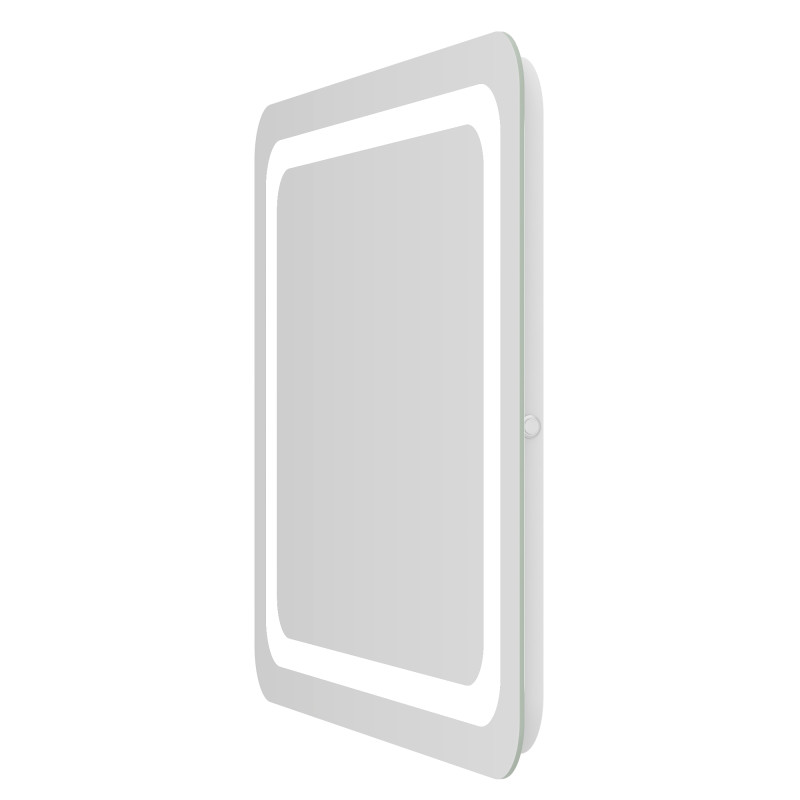 VOLLE LUNA TANGA зеркало подвесное прямоугольное 80*70см, с подсветкой по контуру, с кнопочным выключателем, (1648.52118700)