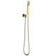 VOLLE CASCADA B65 гарнітур душовий, лійка стік латунь, 1 режим, стінове підключення з тримачем, шланг PVC 150 см, cepillado oro, (1586.170115)