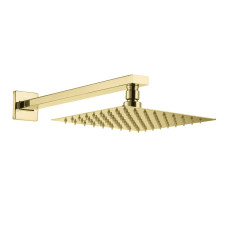 VOLLE CASCADA R85 душ верхній, 250*250 мм, кронштейн, SS, cepillado oro, (1586.180115)