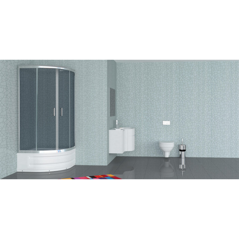 EGER MAGRIT Душова кабіна 90*90*200см, на глибокому піддоні, профіль хром, скло тоноване 4мм, 
(MAGRIT Душевая кабина 90*90*200см, на глубоком поддоне, профиль хром, стекло тонированное 4мм, ) (599-587)