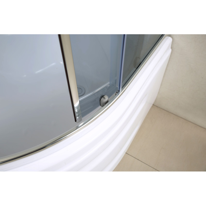 EGER MAGRIT Душова кабіна 90*90*200см, на глибокому піддоні, профіль хром, скло тоноване 4мм, 
(MAGRIT Душевая кабина 90*90*200см, на глубоком поддоне, профиль хром, стекло тонированное 4мм, ) (599-587)