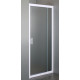 EGER Дверi в нiшу 70~80*185см розпашні, профиль бiлий, скло Zuzmara 5мм, (599-111)