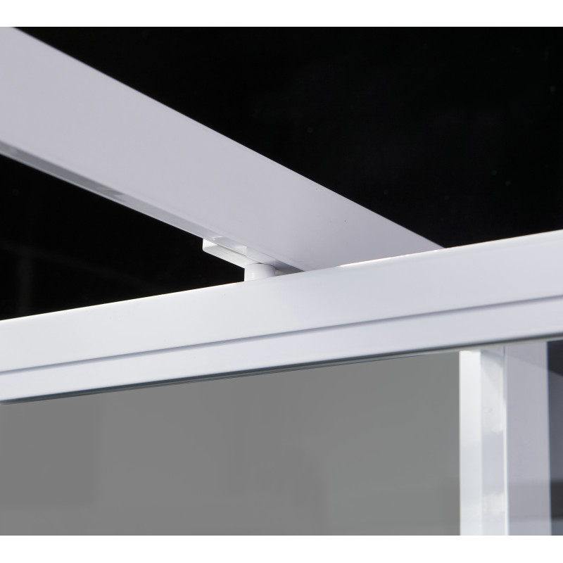 EGER FRIDA душевая кабина 90*90*200см, на мелком поддоне 15см, профиль белый, стекло Frizek, (599-151-15)