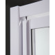 EGER FRIDA душевая кабина 90*90*200см, на мелком поддоне 15см, профиль белый, стекло Frizek, (599-151-15)