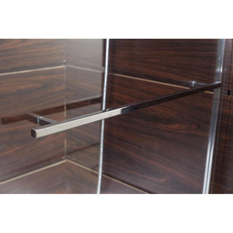 EGER RUDAS душевая кабина 90*90*200см, квадратная, раздвижная, левая, стекло прозрачное (стекло + двери), (599-001/1L)