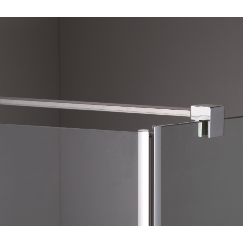 EGER RUDAS душевая кабина 90*90*205см квадратная, распашная, левая, поддон (PUF) 5см с сифоном, стекло прозрачное, (599-001/L (3 коробки))