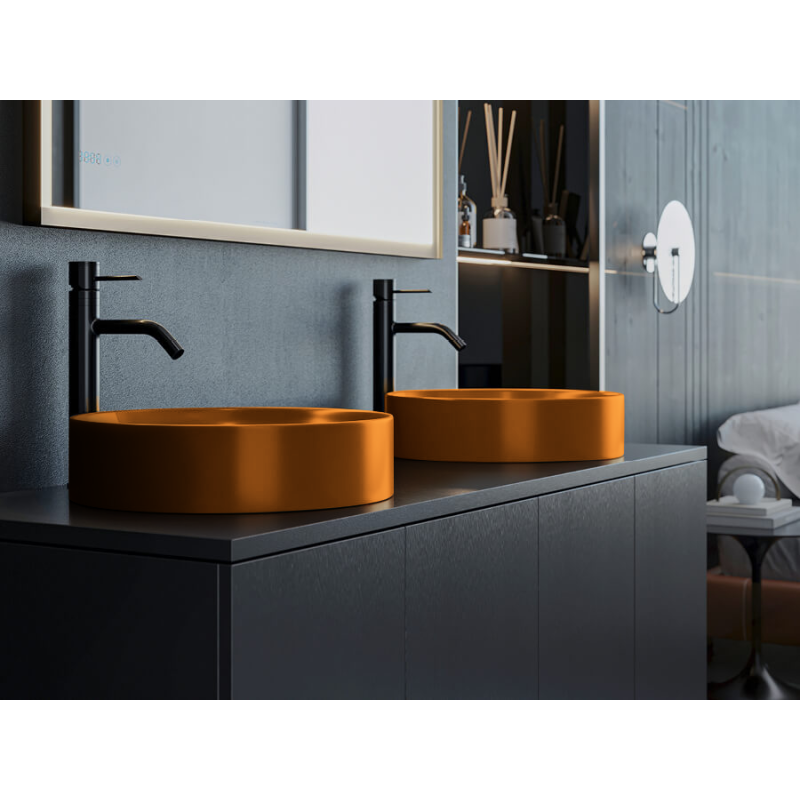 VOLLE умивальник круглий 43*43*10,5 см, помаранчевий, (13-40-455Orange)