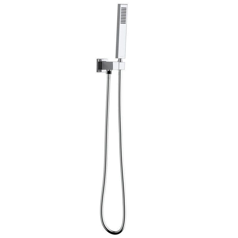 VOLLE CASCADA B65 гарнітур душовий, лійка стік латунь, 1 режим, стінове підключення з тримачем, шланг PVC 150см, cromo, (1586.170301)