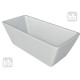 VOLLE Ванна 170*75*60см отдельностоящая, (12-22-611)