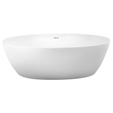 VOLLE Ванна 170*82*58,5см, отдельностоящая, овальная, с сифоном, (12-22-810)