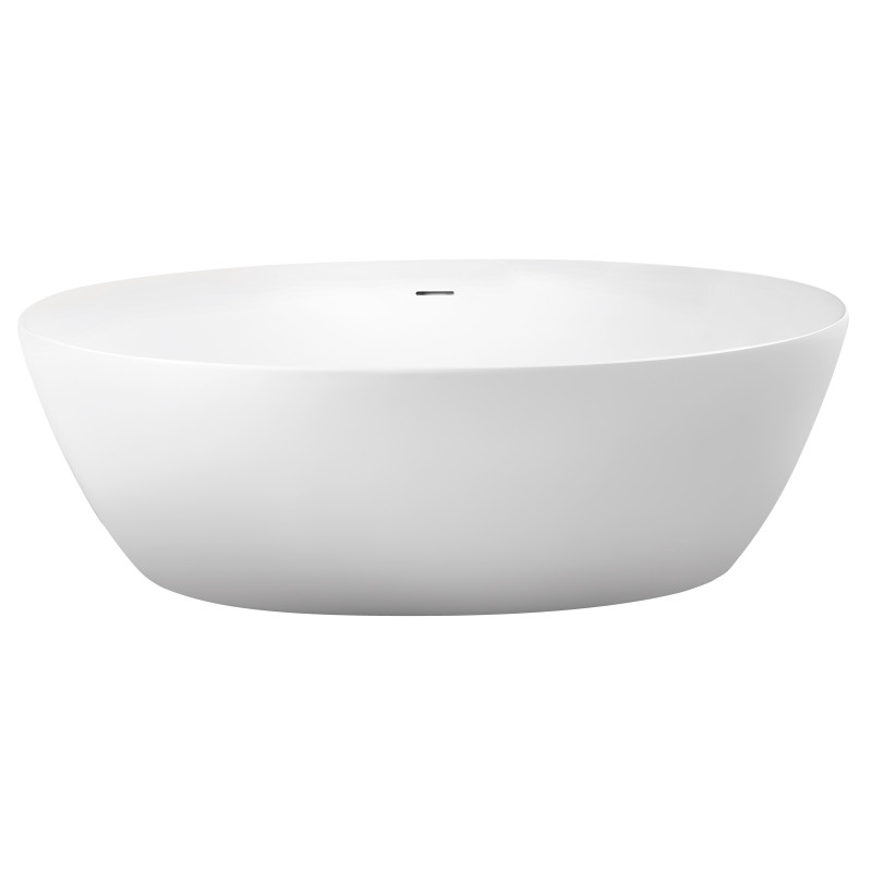 VOLLE Ванна 170*82*58,5см, отдельностоящая, овальная, с сифоном, (12-22-810)