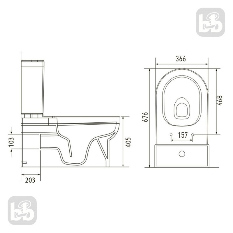 VOLLE SOLAR компакт: унитаз 67,6*36,6*78см напольный, гор.выпуск, бачок с нижним подводом 3/4,5л, сиденье твердое Slim slow-closing, (13-93-153)