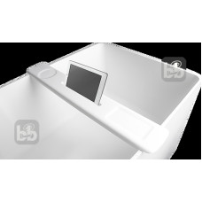 VOLLE Накладна полиця на ванну, кам`яна Solid surface 870 * 115 *24мм, колір коричневий, (18-40-403S)