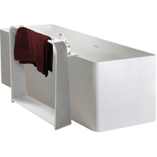 VOLLE Полиця-рушникотримач 55*15*68см підлогова кам'яна Solid surface, (18-40-128)