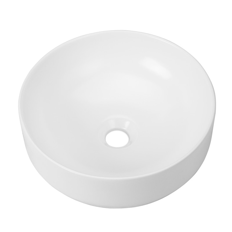 VOLLE раковина 35,5*35,5*12,5см, накладная, круглая, матовая, (13-01M-040)