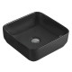 VOLLE раковина 36*36*12,5см, настенный, матово-черный, (13-01MBlack-035)