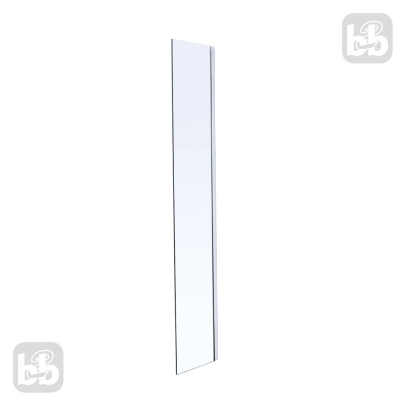 VOLLE Стенка 300*1900 мм, закаленное прозрачное стекло 8мм, (18-07-30)