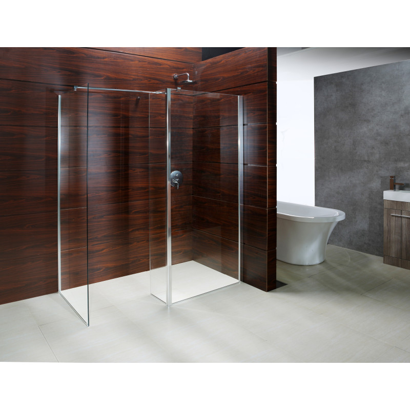 VOLLE Стінка Walk-In 90*190см, загартоване прозоре скло 8мм, (18-08-90)