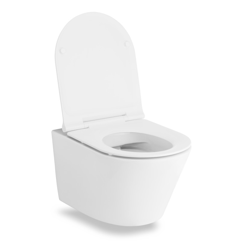 VOLLE NEMO Rimless унітаз 52*36*39см підвісний, сидіння тверде Slim slow-closing, (13-17-316)