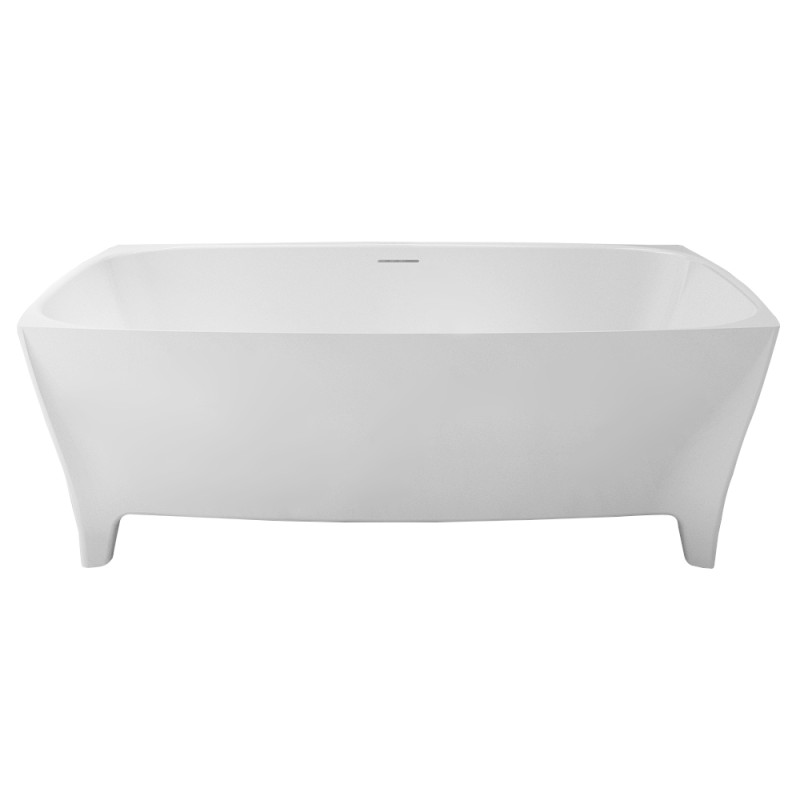 VOLLE Ванна 170*80*54см окремостояча на ніжках кам'яна, (12-22-178)