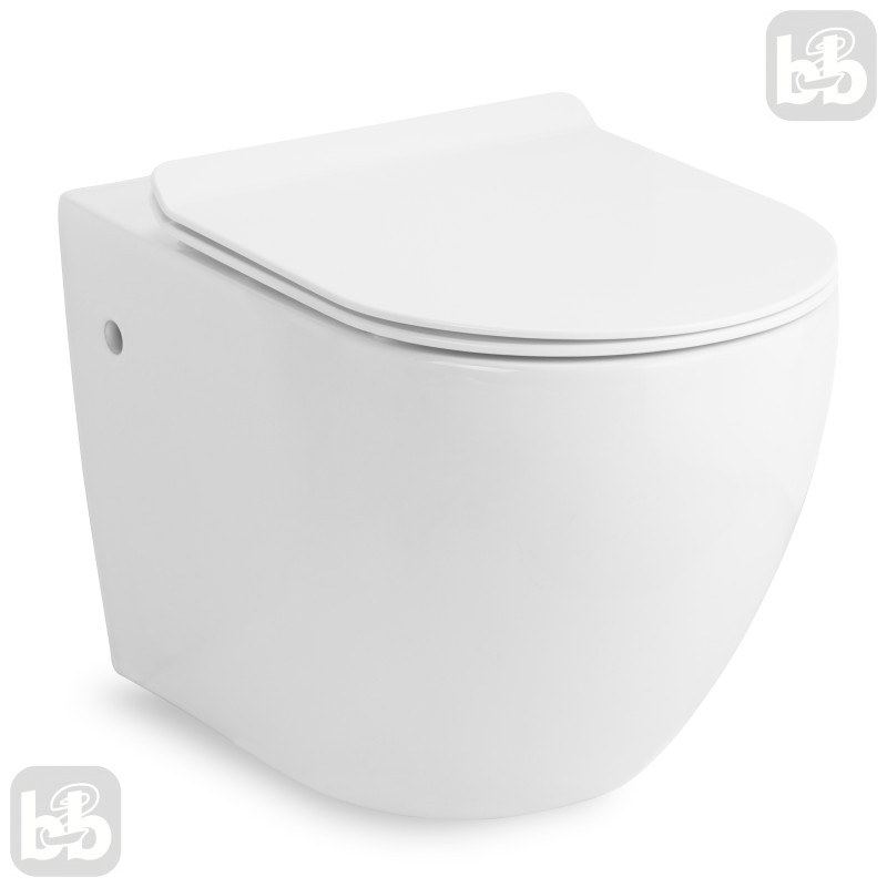 VOLLE AMADEUS унитаз 55,5*36*40см подвесной с сиденье твердое Slim slow-closing, (13-06-055)