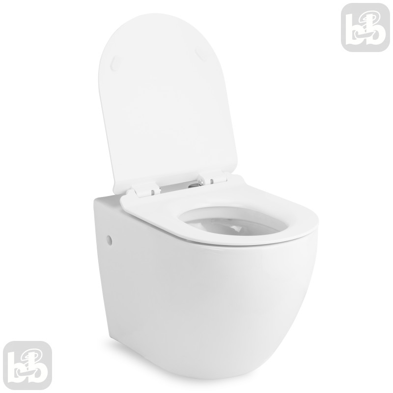 VOLLE AMADEUS унитаз 55,5*36*40см подвесной с сиденье твердое Slim slow-closing, (13-06-055)