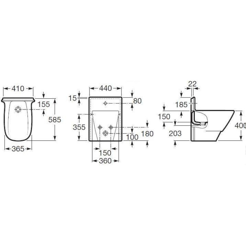ROCA FRONTALIS биде, (A357584000)
