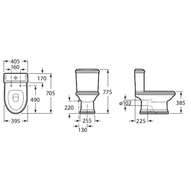 ROCA AMERICA унитаз напольный, (A342497000)