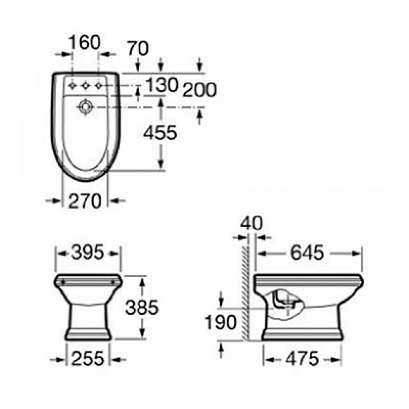 ROCA AMERICA біде, (A357490000)