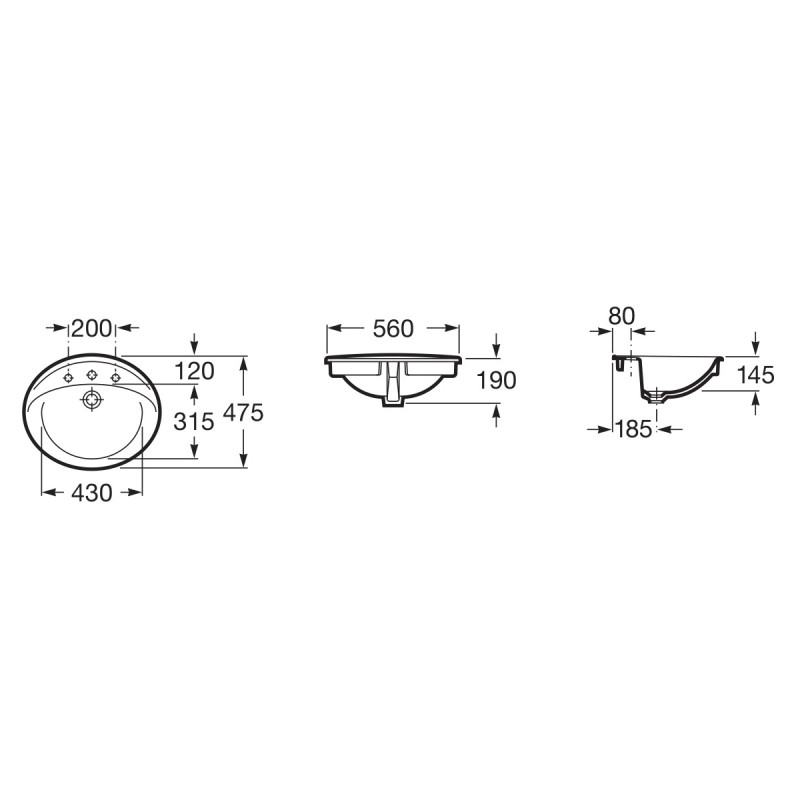 ROCA АЛОА умывальник, (A327865000)